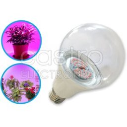 Lampada LED E27 220V 15W p/ Crescimento Plantas e Flores