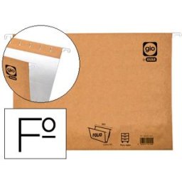 Capa de Suspensão Gio Folio Visor Superior Cristal Kraft Bicolor Eco Lombada 30 mm