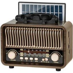 KRUGER MATZ Rádio Portátil AM/FM Analógico 5W BLUETOOTH/MP3/USB/microSD c/ Painel Solar - Kruger&Matz
