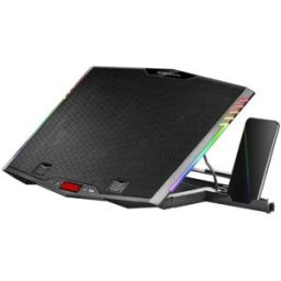 MARS-GAMING Base de Refrigeração Mars Gaming MNBC5 p/ Portátil 17" RGB (Preto)