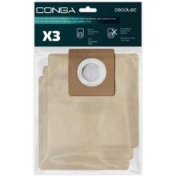Pack 3x Sacos p/ Aspirador Conga PowerBag 2500 Compact Plus (Sacos de Pó) - CECOTEC
