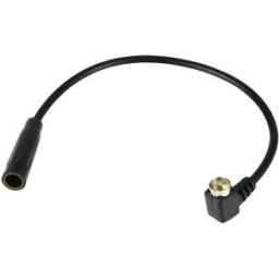 Cabo Adaptador Antena Auto-Radio DIN Fêmea - ISO Macho (26cm)