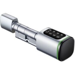 Fechadura Cilindrica Inteligente Wi-Fi "HeyLock" c/ Teclado e Leitor de Cartões - ISNATCH