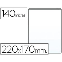 Q-CONNECT Bolsa Portacarnet Quarto 140 Microns PVC Transparente (1 Unidade)
