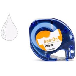 Cinta Rotuladora Auto-Adesiva 12mm x 4m p/ Máquina Letratag (Branco) - Q-CONNECT