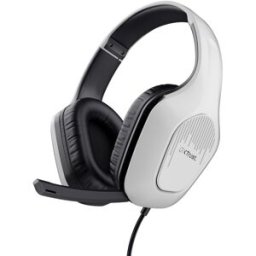 Auscultadores Headset Gaming GXT 415PS Zirox (Preto/Branco) - TRUST