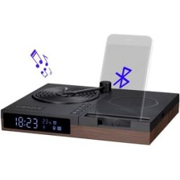 Relógio/Despertador c/ Coluna Bluetooth e Carregamento s/ Fios - KIENZLE