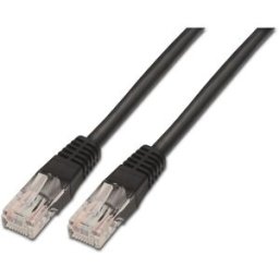 Cabo de Rede RJ45 Cat6 UTP Preto (50cm) - AISENS