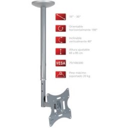 Suporte Tecto Extensivel p/ Plasma LCD/TFT (Cinza) - FONESTAR