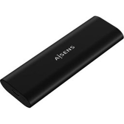 Caixa Externa USB-C p/ Disco SSD M.2 SATA/NVMe (Preto) - AISENS