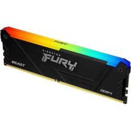 Memória RAM DIMM Fury Beast RGB 16GB (1x16GB) DDR4-3200MHz (Intel XMP) CL16 1.35V - KINGSTON