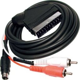 EDC Cabo SCART 21 Pinos - 2 RCA Mscho - S-Video (1,5 mts)