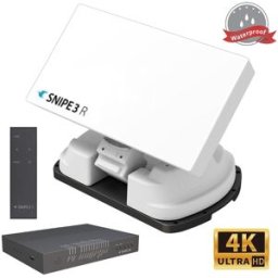 Antena Satélite Flat Home Automática / Rotativa (Single LNB) - SELFSAT SNIPE3 R