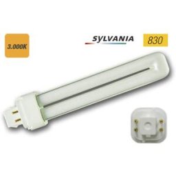 Lampada Economizadora PL 2U 4pin G24q-1 13W 830K 220V 3000K - SYLVANIA