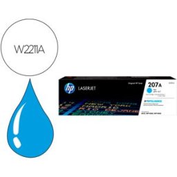 Toner 207A Hp Laserjet Pro M255Dw / M255Nw / M282Nw / M283Fdn (Ciano) - HP