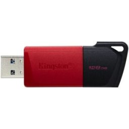 Pen Drive DataTraveler Exodia M USB 3.2 128GB (Preto/Vermelho) - KINGSTON