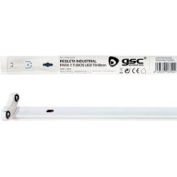 Armadura Dupla p/ 2 Lampadas Tubular LED T8 (60cm) - GSC