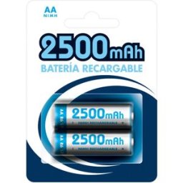 NIMO Blister 2 Pilhas Recarregáveis 1,2V 2500mAh Ni-Mh - AA