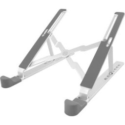 Suporte Dobrável e Regulável Xeno p/ Portátil e Tablets 17.3" (Cinzento) - 1LIFE