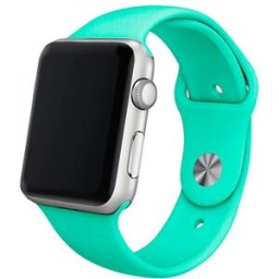 Correia Apple Watch Series 1/2/3/4/5/6/7/SE (38 / 40mm) Borracha (Verde) - COOL