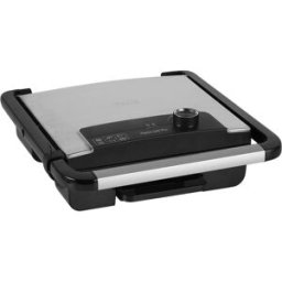 Grelhador Elétrico de Contacto Panini Pro 2000W (Preto/Inox) - PRINCESS