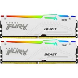 Memória RAM DIMM Fury Beast RGB 32GB (2x16GB) DDR5-6000MHz (AMD Expo/Intel XMP) CL36 - KINGSTON