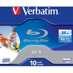 Blu-Ray SL 25GB 6x Printable (10 peças) - VERBATIM