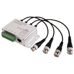 Transmissor/Receptor 4 Camaras CCTV por Cabo UTP RJ45 (Optimizado para HDTVI / HDCVI / AHD)
