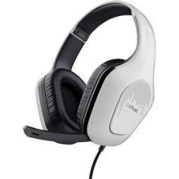 Auscultadores Headset GXT 415W Zirox c/ Fios Jack 3.5mm (Branco) - TRUST
