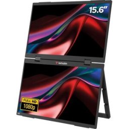 Monitor Duplo Portátil IPS 15,6" PMT-15 Full HD 16:9 (Preto) - VERBATIM