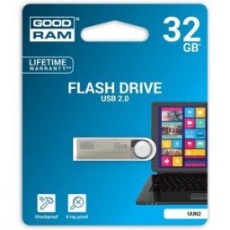 Pen Drive USB 2.0 32GB UNN2 (Prateado) - GOODRAM