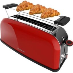 Torradeira Toastin´ Time 850W (Vermelho/Inox) - CECOTEC