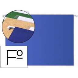 LIDERPAPEL Capas de Suspensão Folio Kraft Azul