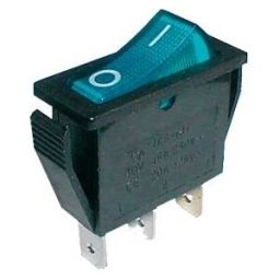 Interruptor Luminoso ON-OFF 230V/16A - Azul