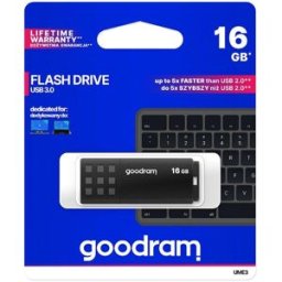 Pen Drive USB 3.0 16GB UME3 (Preto) - GOODRAM