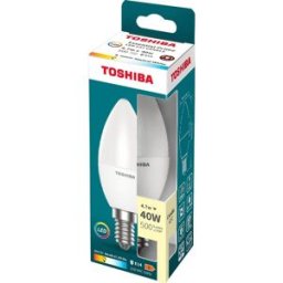 Lâmpada LED Essential Prime C37 E14 4,7W 4000K 500Lm - TOSHIBA