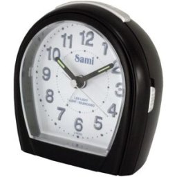 Relógio/Despertador Analógico (Preto) - SAMI