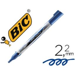 Marcador Bic Velleda Liquid Pocket Ponta Redonda 2,2 mm Azul