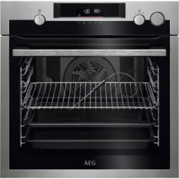Forno Elétrico de Encastre BSE572360M Pirolítico 3380W 72L (Preto/Cinza) - AEG