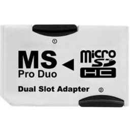 Adaptador Conversor Cartão Memória 2x MicroSDHC -> Memory Stick Pro Duo