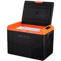 Geleira Portátil 45L c/ Compressor (Preto/Laranja) - MUVIP