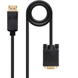 Cabo Displayport Macho - VGA Macho (2 mts) - Nanocable