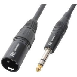 Cabo Jack 6,3mm Macho Stereo - Canon Macho Balanceado (1,5 mts) - POWER DYNAMICS CONNEX