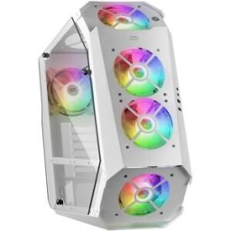 MARS-GAMING Caixa ATX MC51W Tempered Glass ARGB (Branco) - MARS GAMING
