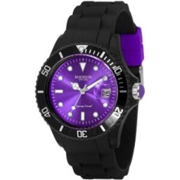 Relógio Analógico U4486-01 40MM (Preto / Roxo) - MADISON
