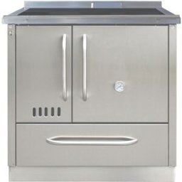Fogão a Lenha Aquila Inox c/ Tampo de Vidro - ALPIS