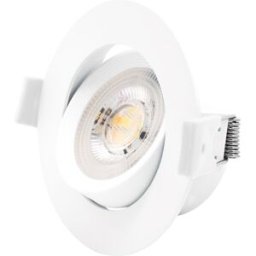 Projector LED Basculante Redondo p/ Encastrar Série Gonde 7W 3000-4000-6500K (Branco) - GSC