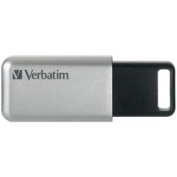 Pen Secure Pro USB 16GB 3.0 (3.1 Gen 1) Prateado - VERBATIM