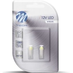 M-TECH Blister 2x Lampadas 1 LED SMD5050 12V T05 - Branco 6000K