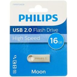 Pen Drive Flash Drive 16GB USB 2.0 Moon Silver - PHILIPS
